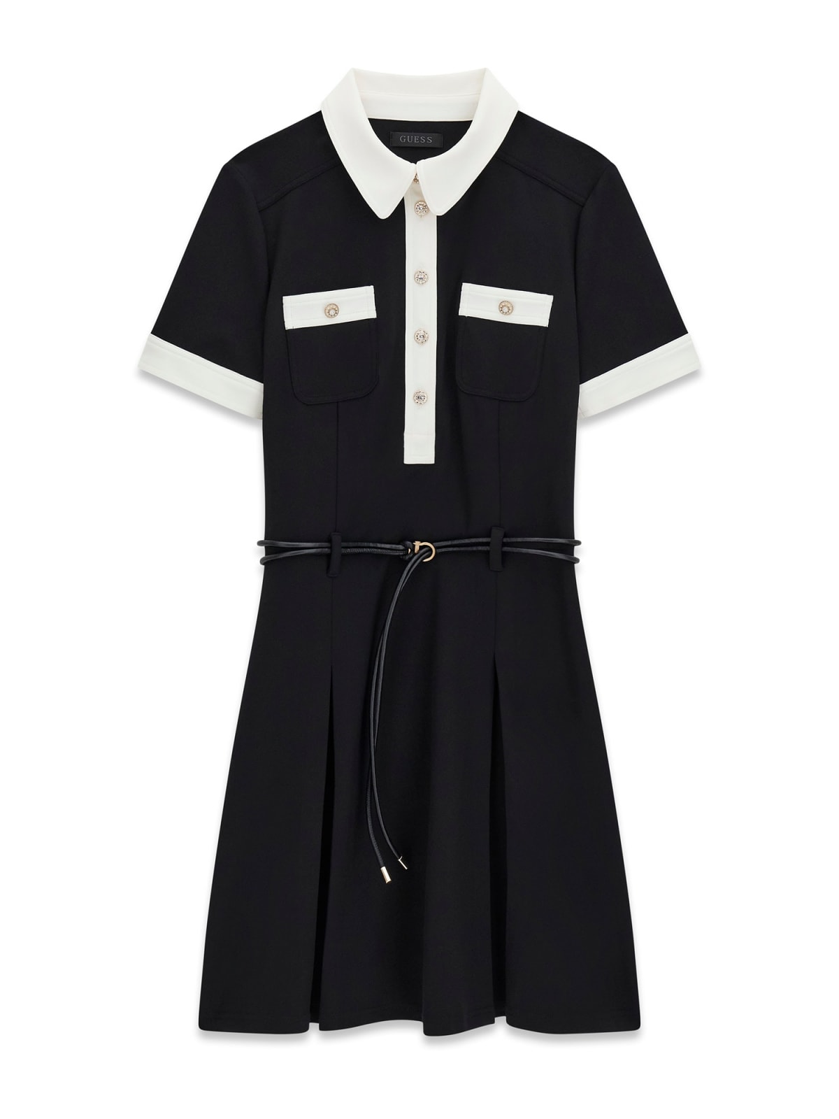 Abito Guess donna Claudie polo svasato manica corta