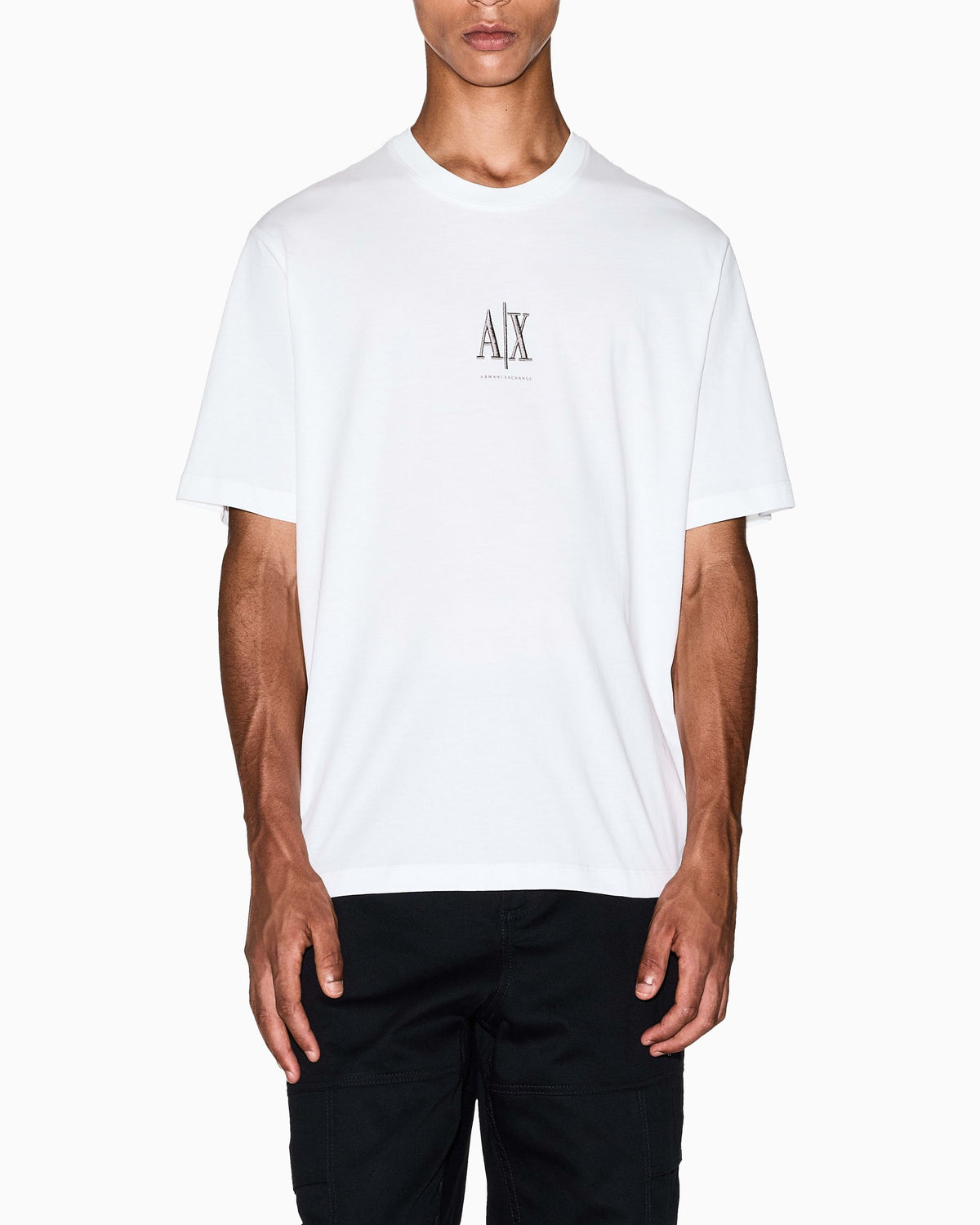 T-shirt A|X uomo cotone manica corta logo