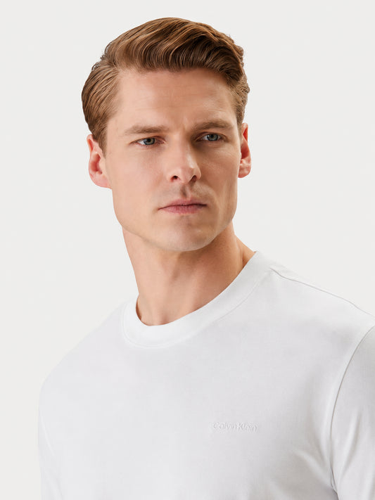 T-shirt Calvin Klein uomo cotone tech interlock