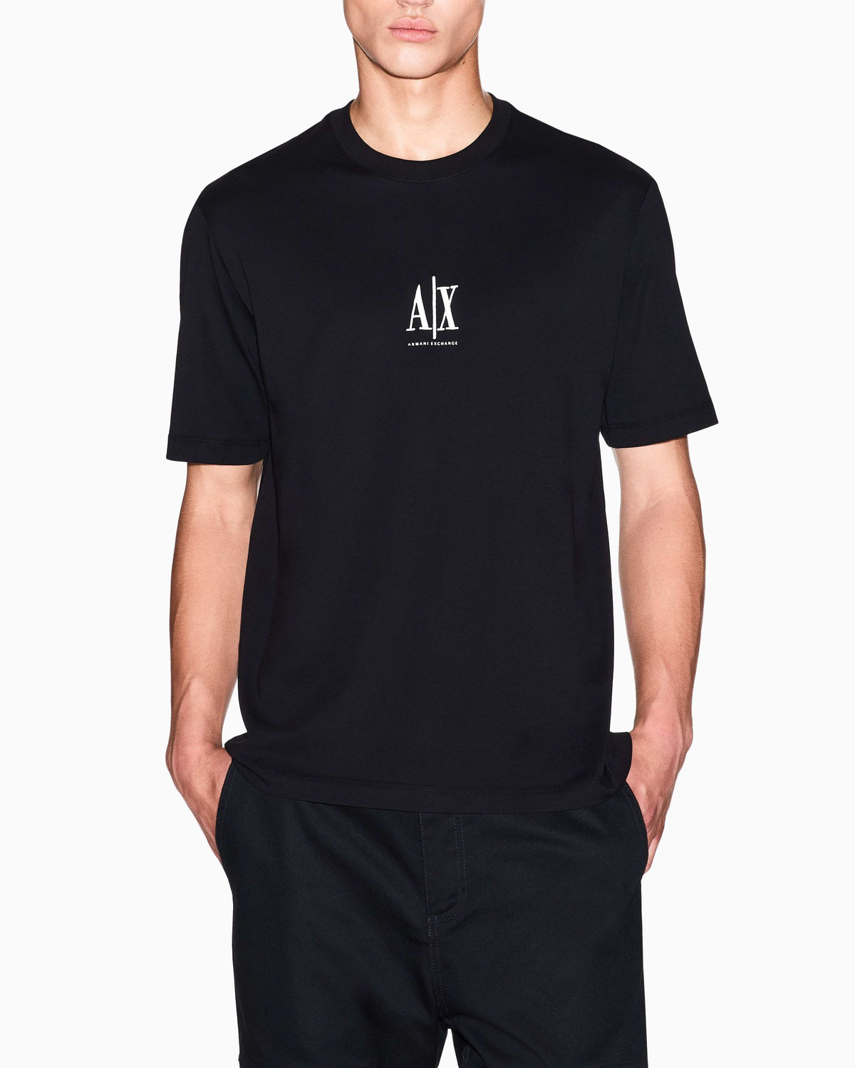 T-shirt A|X uomo cotone manica corta logo