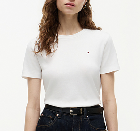 T-shirt Tommy Hilfiger Donna Slim Cody Cotone Slim Fit