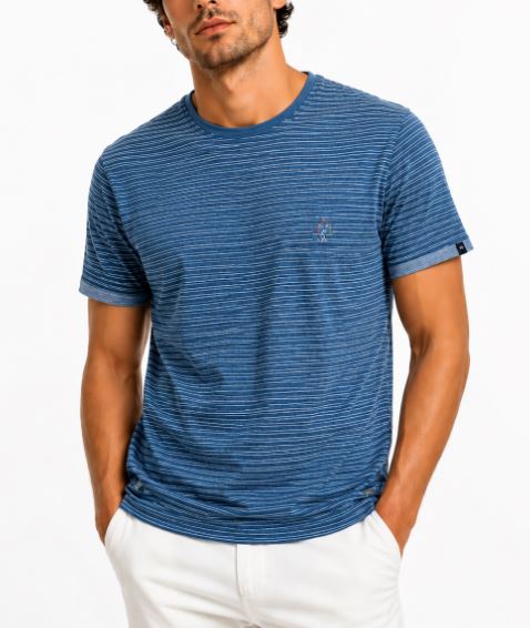 T-shirt MARKUP uomo cotone fiammato stampa