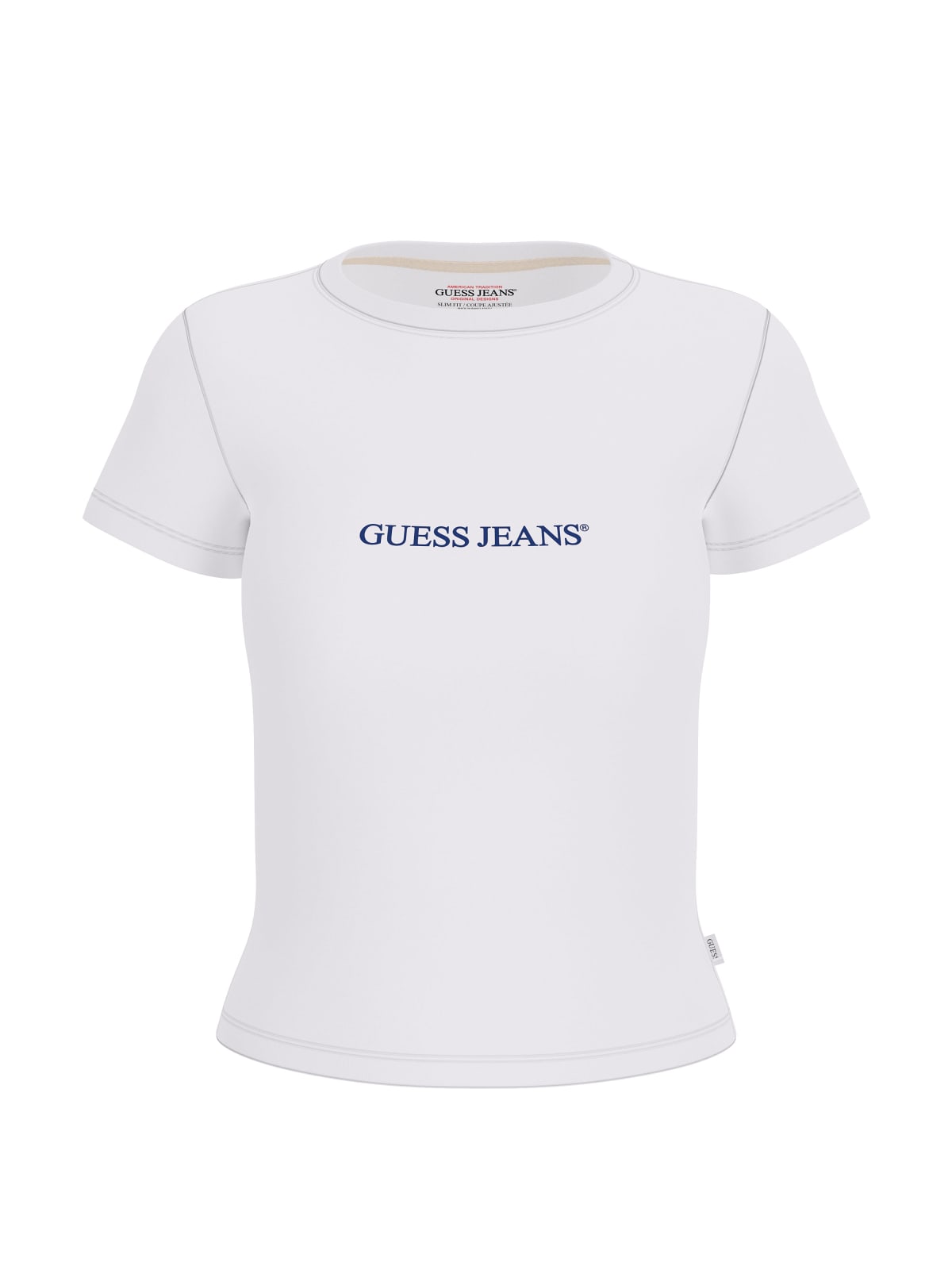 T-shirt Guess Jeans donna cotone slim logo
