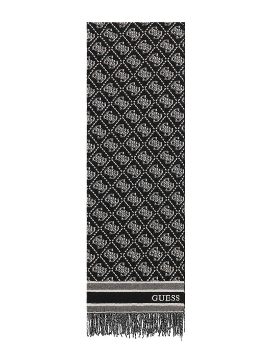 Sciarpa jacquard Guess donna logo poliestere