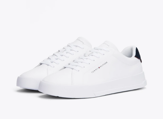 Sneaker Tommy Hilfiger uomo TH Court pelle stringata