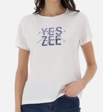 T-shirt YES-ZEE Donna manica corta cotone PE 2026