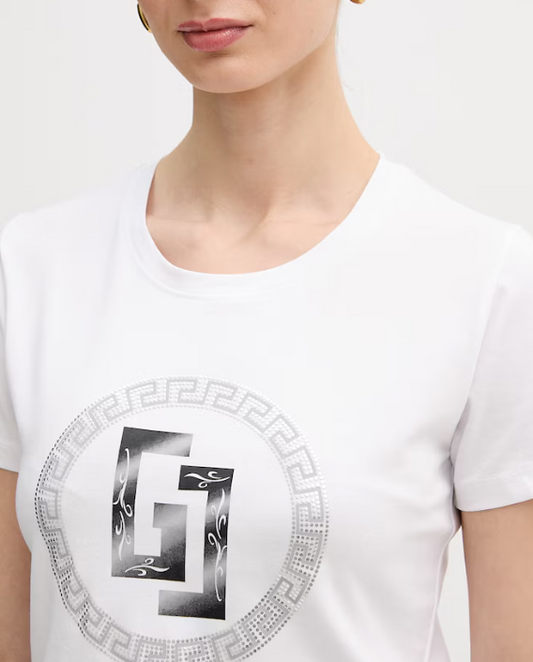 T-shirt donna Gaudi' Jeans con logo in risalto pe26