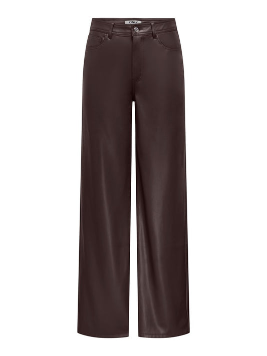 Pantaloni ONLY donna spalmati effetto lucido AI 2026