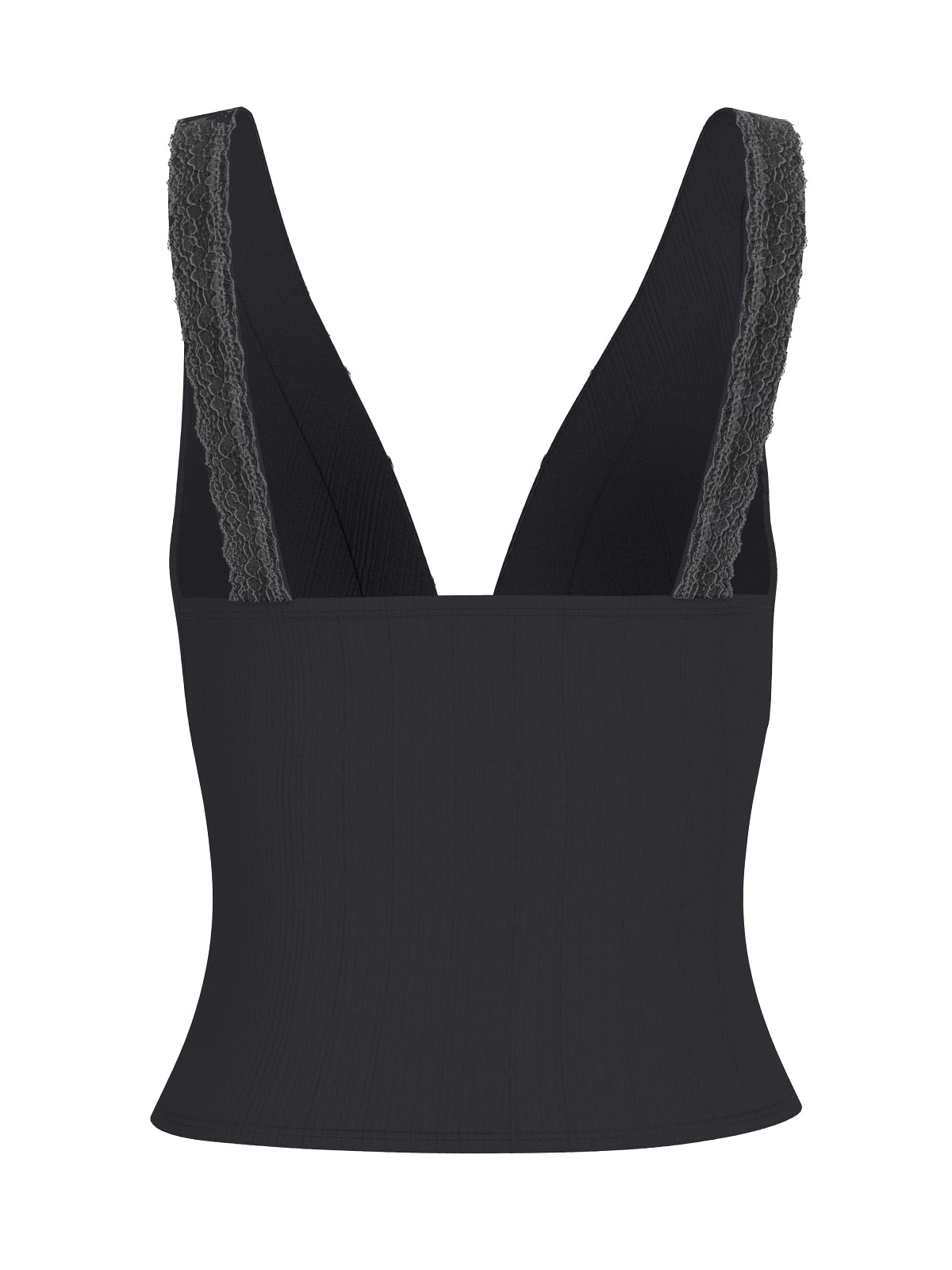 T-shirt Guess Jeans donna Rib Lace pizzo