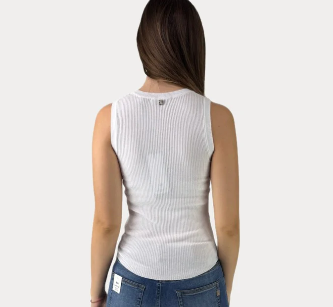 Canotta donna MARKUP girocollo costine viscosa