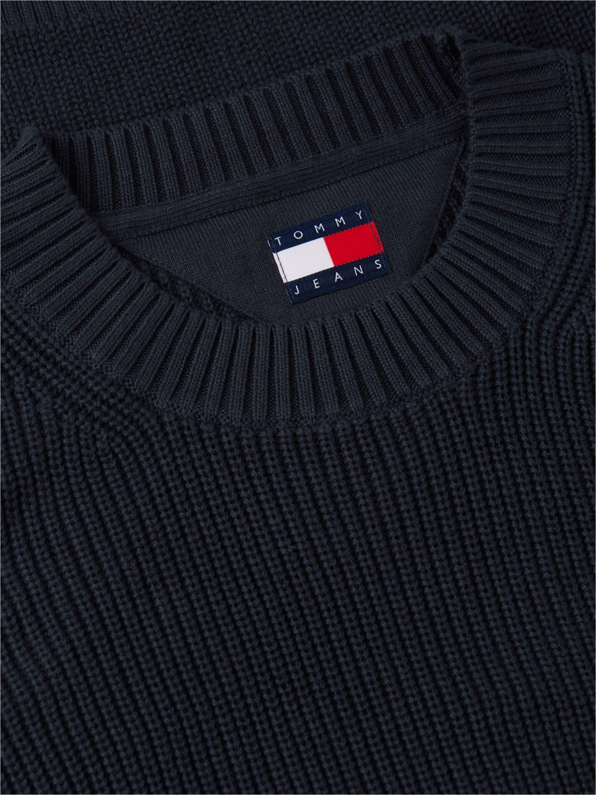 Maglione Tommy Jeans uomo cotone regular badge