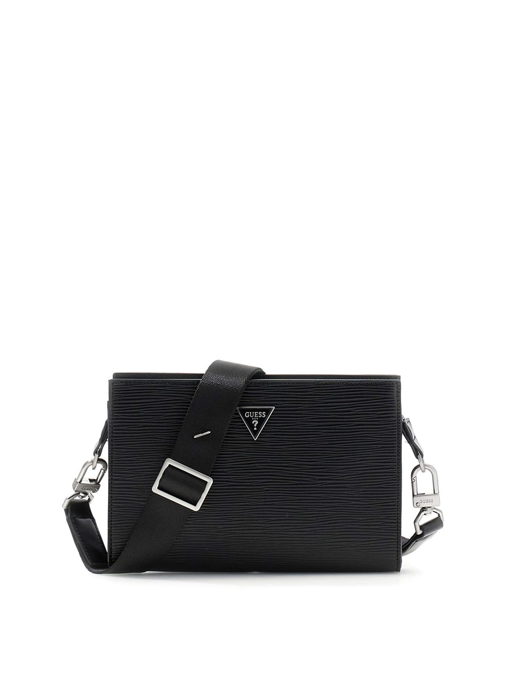Borsa Guess uomo Milano tracolla top zip similpelle