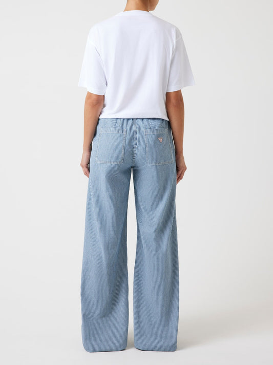 Jeans Guess Jeans donna jogger extrawide cotone