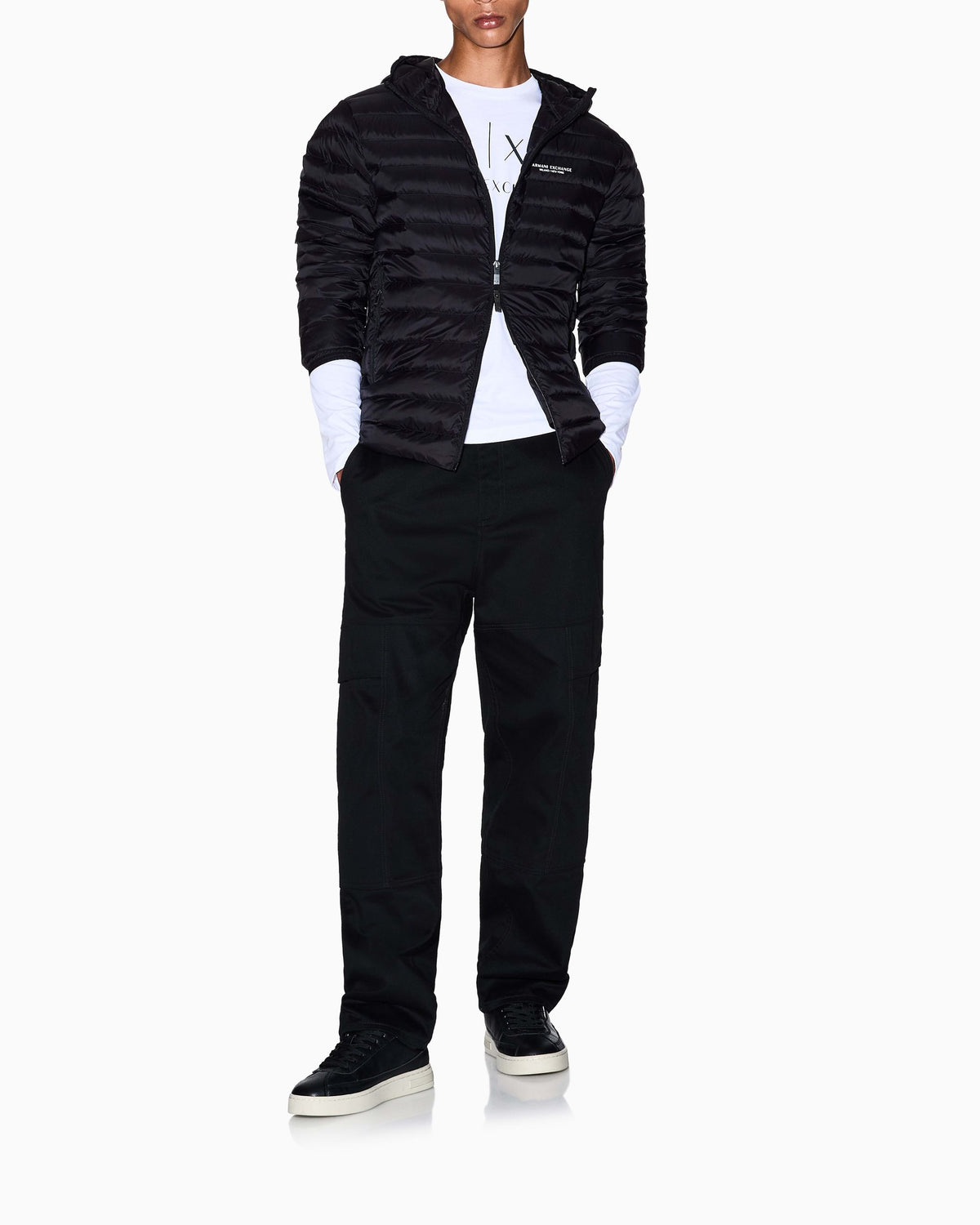 Piumino uomo Armani Exchange logo petto