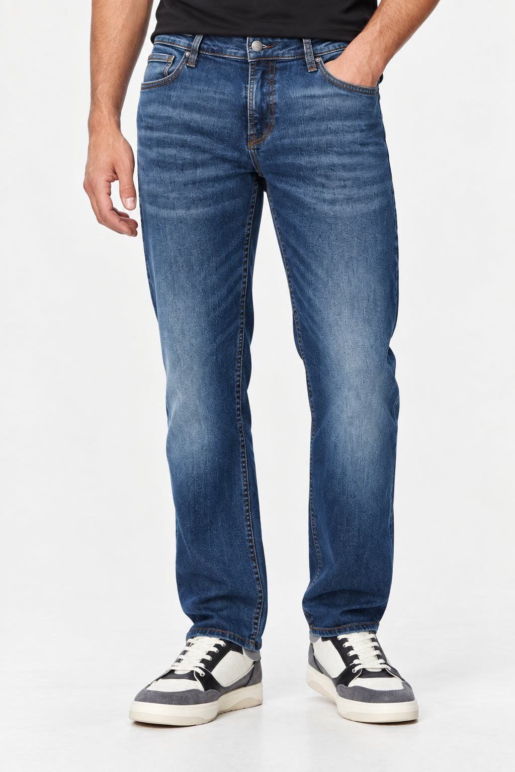 Jeans Angels Guess uomo slim fit straight denim stretch