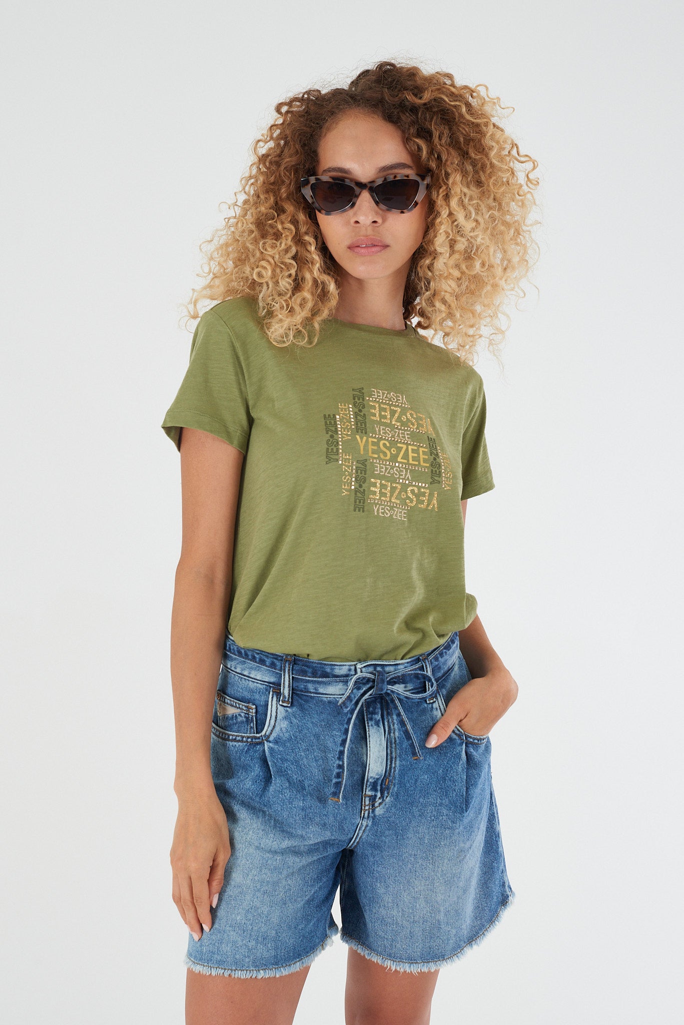 T-shirt Donna YES-ZEE cotone