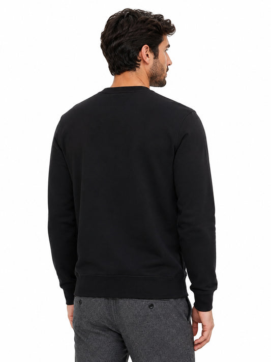 Felpa uomo Tommy Hilfiger cotone girocollo