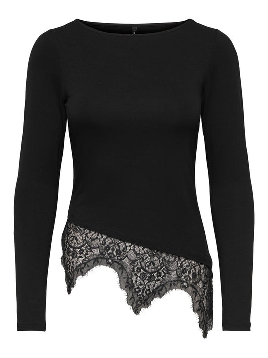 Blusa donna ONLY viscosa collo chiuso