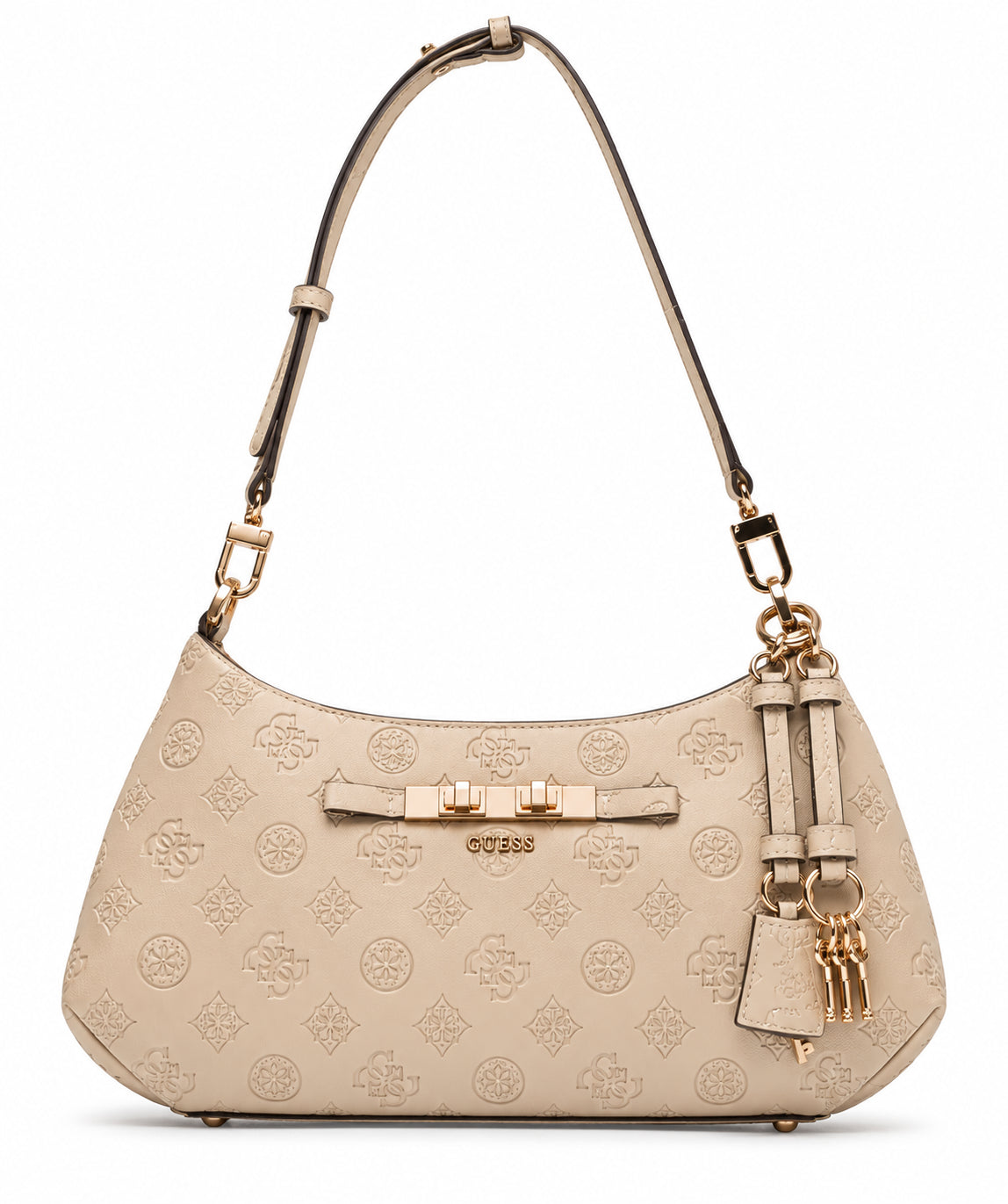 Borsa spalla Guess Carmella similpelle logo donna
