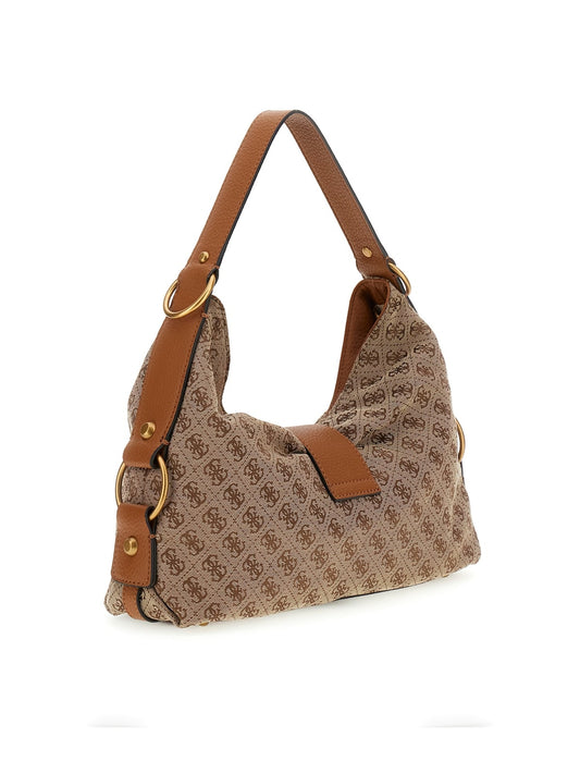Borsa Guess donna Camden spalla logo all-over