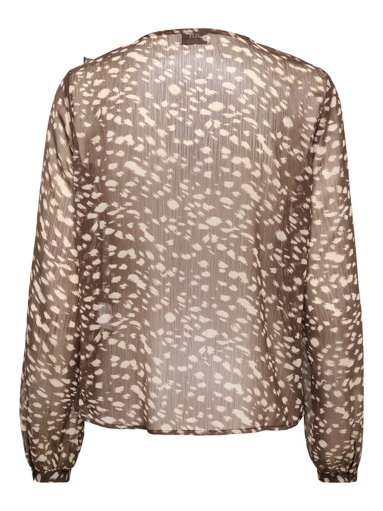 Blusa donna JDY stampa animalier poliestere