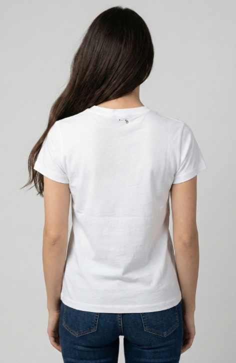 T-shirt donna MARKUP stampa strass girocollo