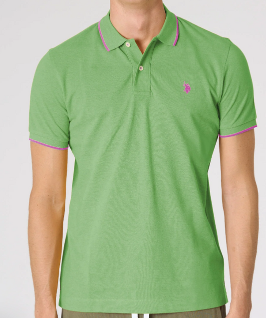 Polo uomo U.S. Polo Assn. micro piqué manica corta