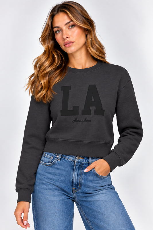 Felpa cropped Guess Jeans donna cotone AI 2026