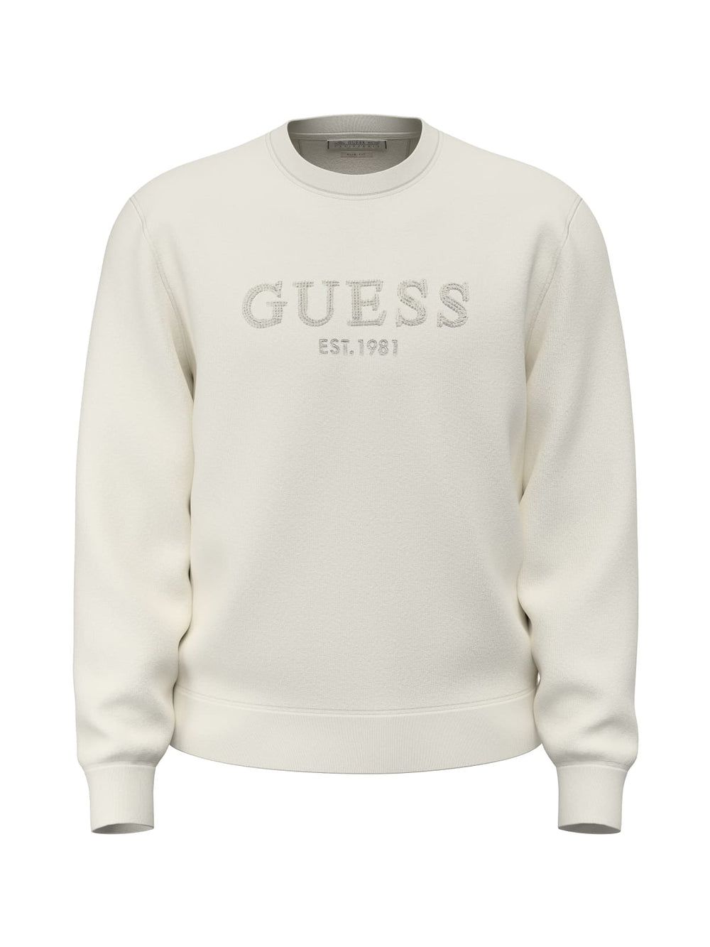 Felpa uomo Guess girocollo logo cotone