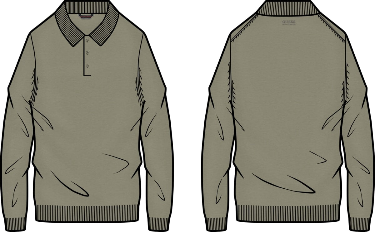 Maglione uomo Guess Nasser collo polo lana