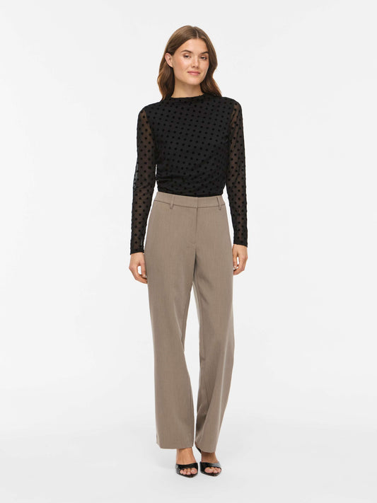 Blusa VILA donna maglia scollo chiuso stretch