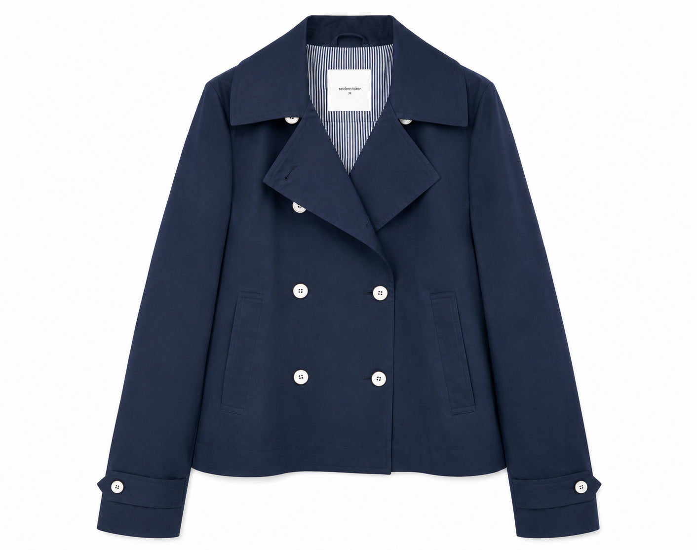 Trench corto MARKUP donna cotone doppiopetto