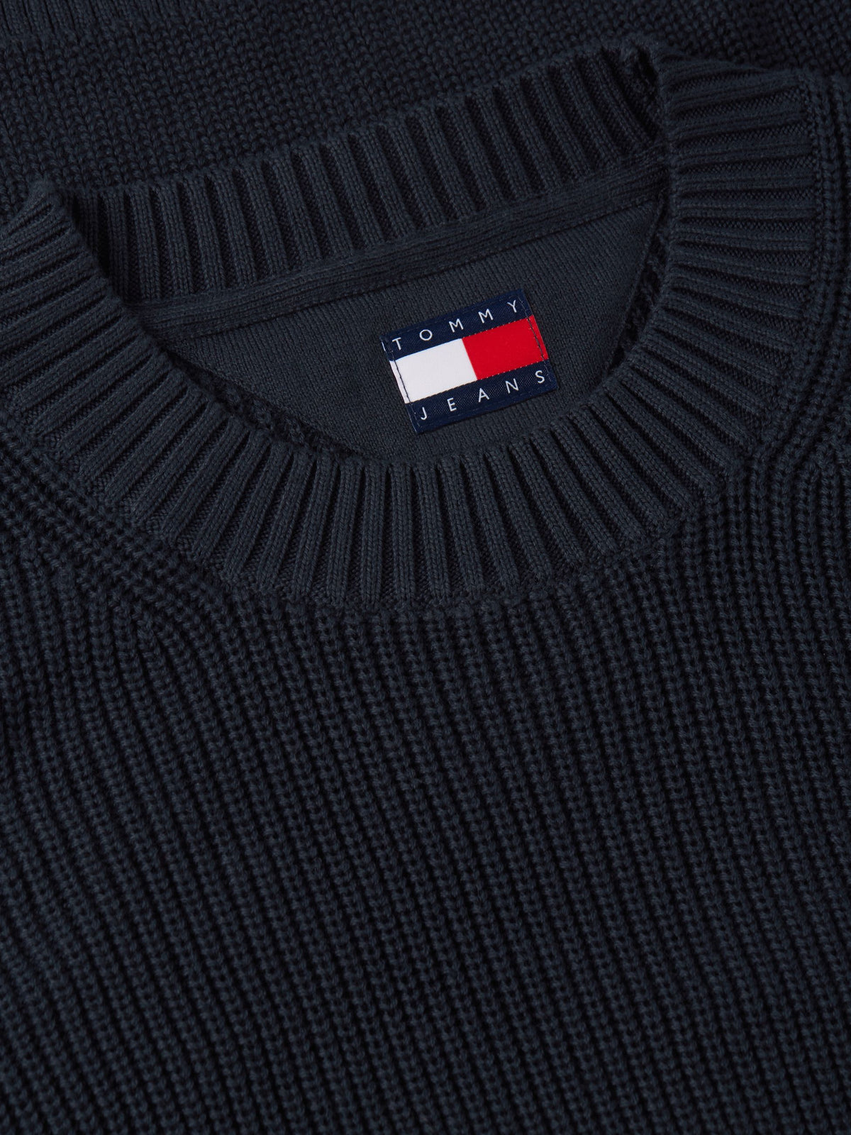 Maglione Tommy Jeans uomo cotone regular badge