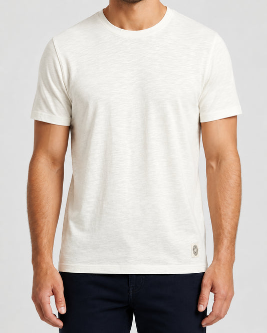 T-shirt girocollo MARKUP uomo cotone fiammato