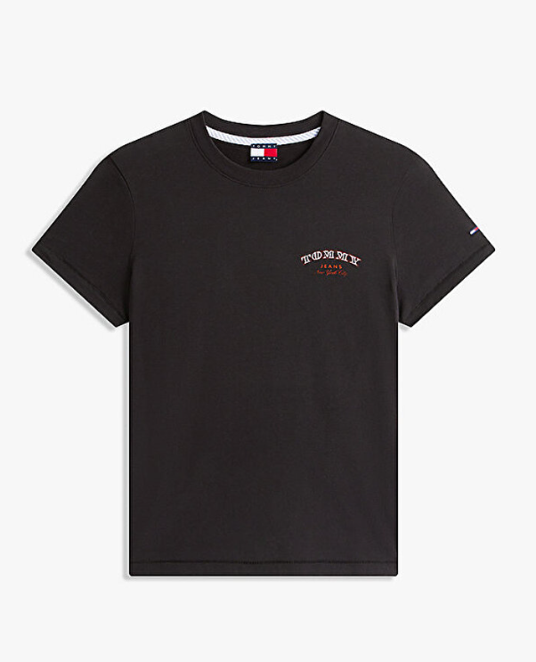 T-shirt Tommy Jeans donna regular dollar stack cotone