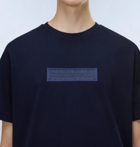 T-shirt Napapijri S-Box uomo cotone box logo