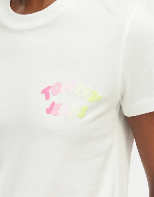 T-shirt Tommy Jeans donna regular fit cotone puro