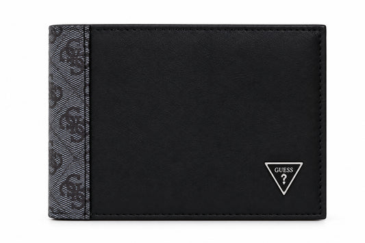 Portafoglio bifold compatto Guess uomo Sydney pelle
