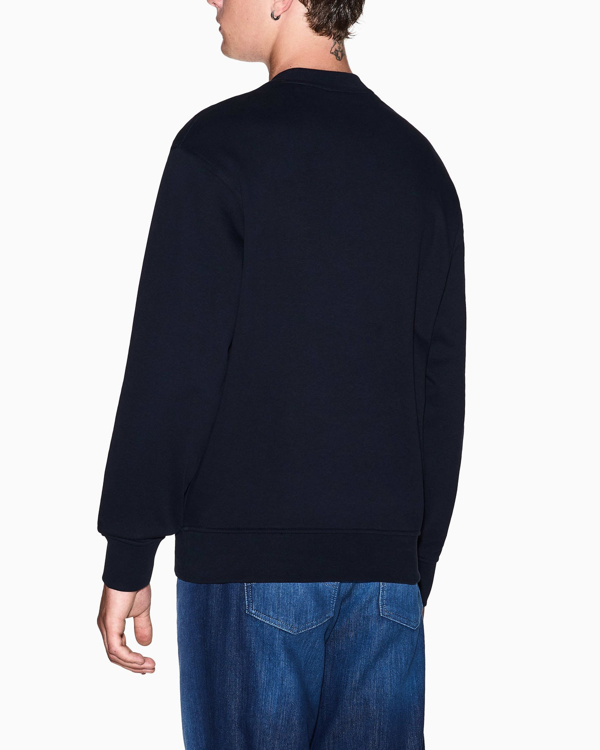 Felpa girocollo Armani Exchange uomo cotone logo