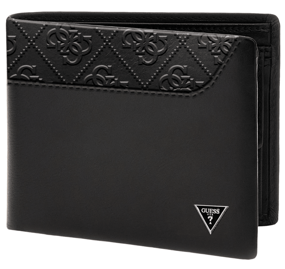 Portafoglio Berna Guess uomo bifold vera pelle