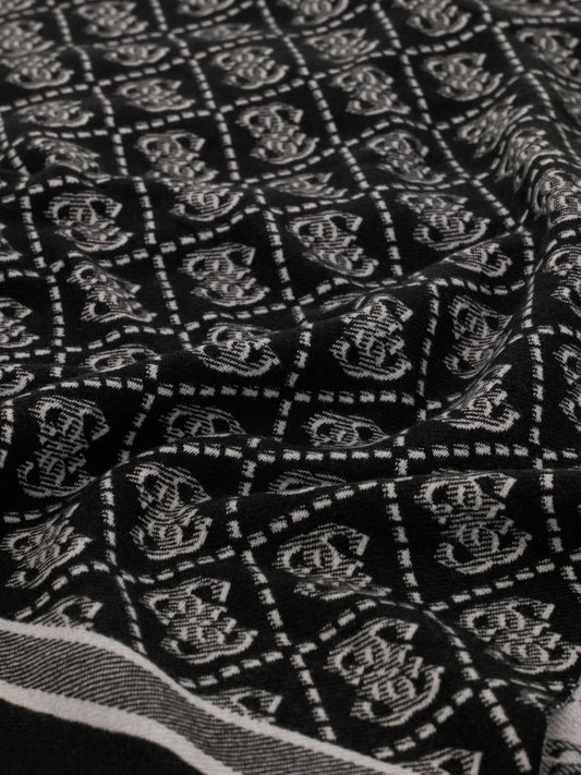 Sciarpa jacquard Guess donna logo poliestere