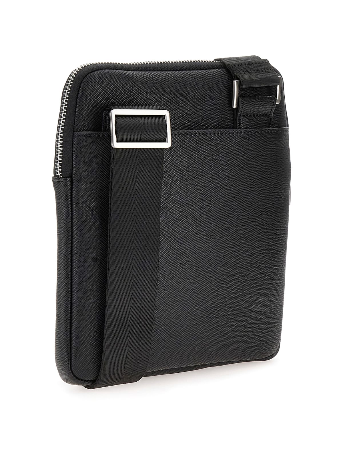 Tracolla Guess uomo Certosa Smart saffiano nera
