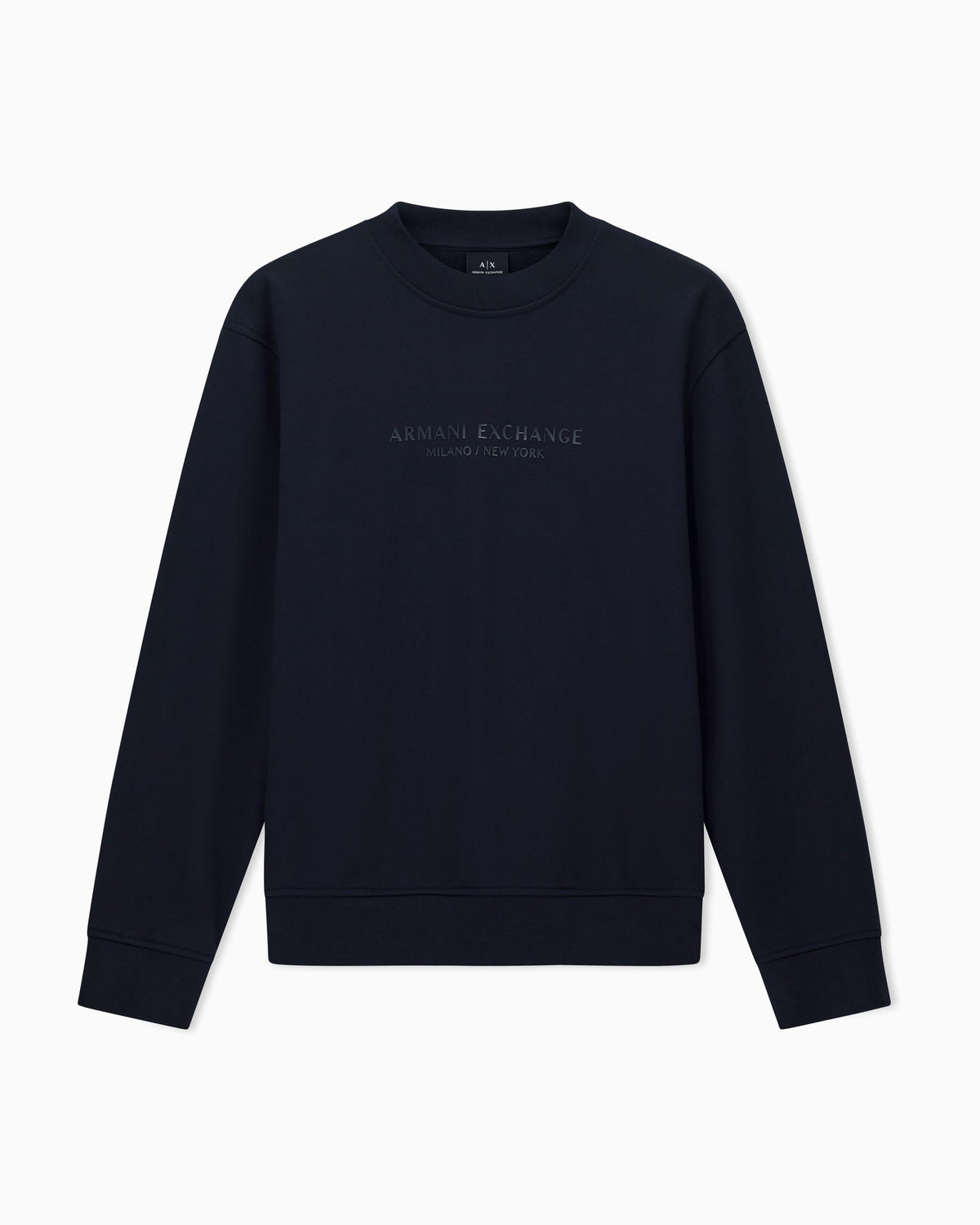 Felpa girocollo Armani Exchange uomo cotone logo