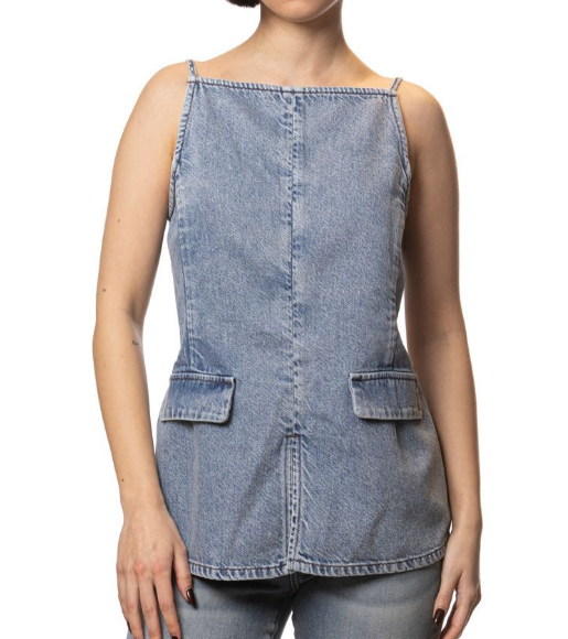 Top donna Armani Exchange A|X denim spalline PE 2026