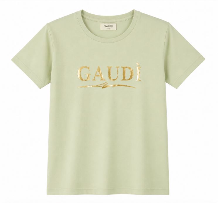 T-shirt donna Gaudi' jeanslogo centrale