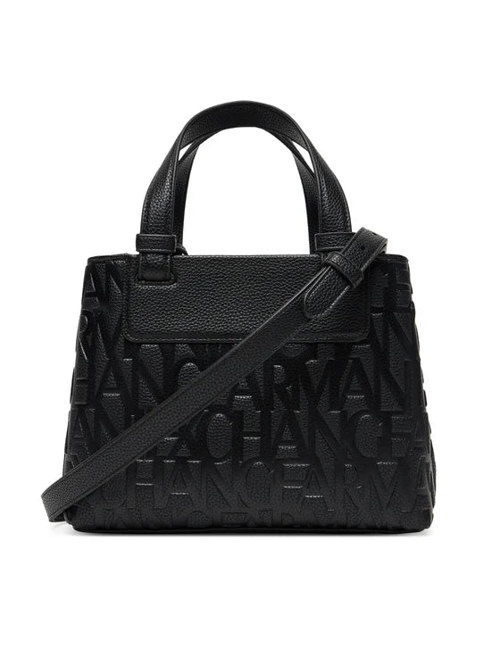 Borsa shopper piccola A|X Armani Exchange donna tessuto