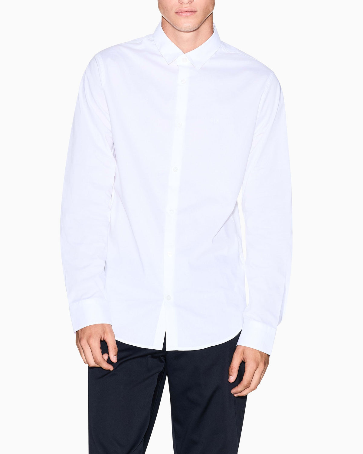 Camicia popeline A|X uomo cotone stretch slim