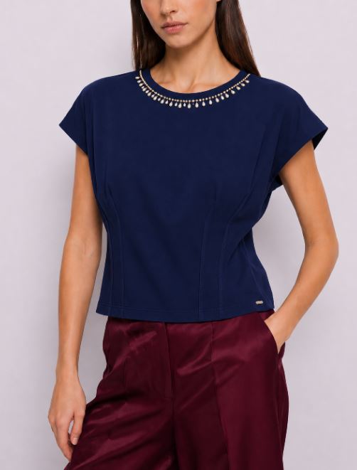 Canotta donna Gaudi' Jeans scollo a giro
