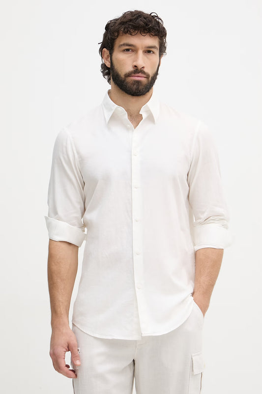 Camicia uomo Armani Exchange A|X logo manica lunga