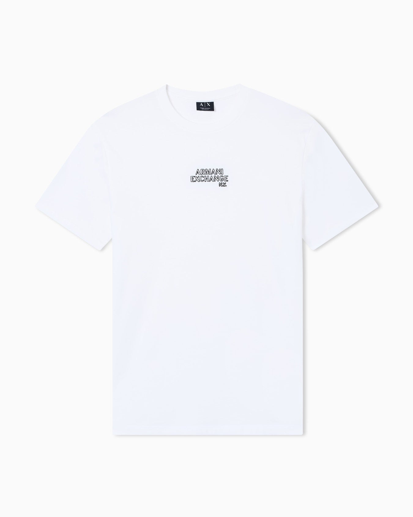 T-shirt A|X Uomo Regular Fit Logo manica corta off white